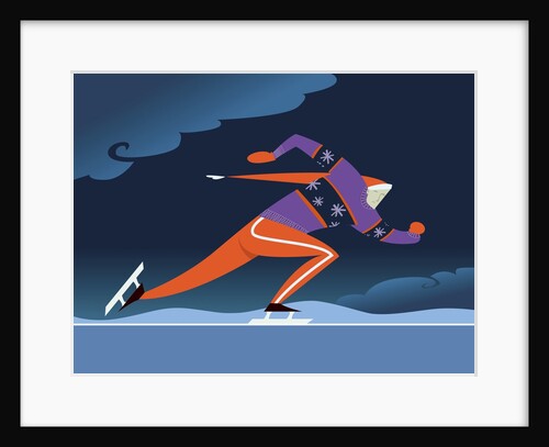 Speed skater by Anonymous