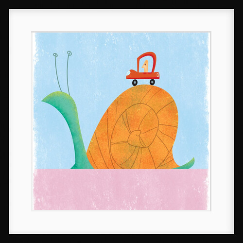 Man driving as slow as a snail by Anonymous