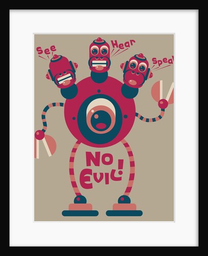 Robot that sees, hears, and speaks no evil by Anonymous