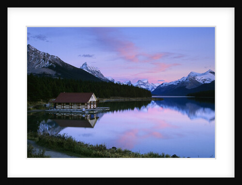 Maligne Lake at Dusk, Jasper National Park, Alberta, Canada by Anonymous