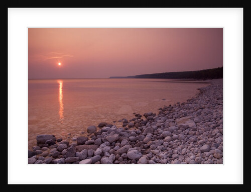 Sunrise at Halfway Log Dump on Georgian Bay Along the Niagara Escarpment on the Bruce Peninsula. Bruce Peninsula National Park, Ontario, Canada. by Anonymous