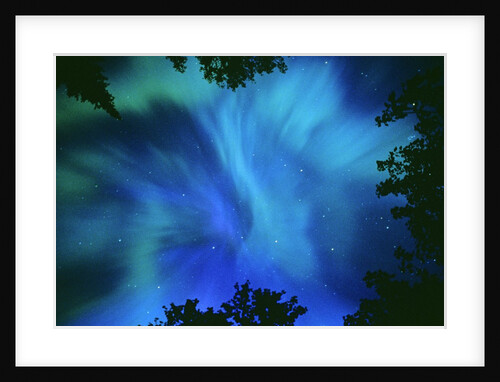 Northern Lights Or Aurora Borealis, Tilton Lake, Sudbury, Ontario, Canada. by Anonymous