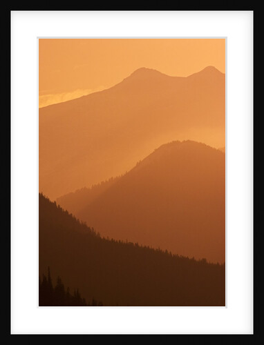 Canadian Rockies at Sunset, Banff National Park, Alberta, Canada. by Anonymous