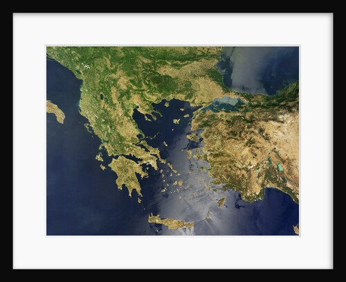 The Aegean Sea as Seen from Orbit by Anonymous