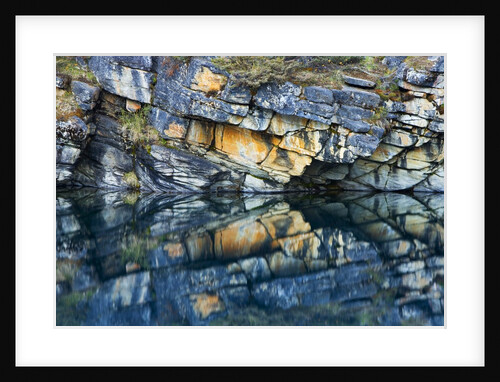 Reflections in Lake, Icefields Parkway, Horseshoe Lake, Jasper National Park, Alberta, Canada by Anonymous