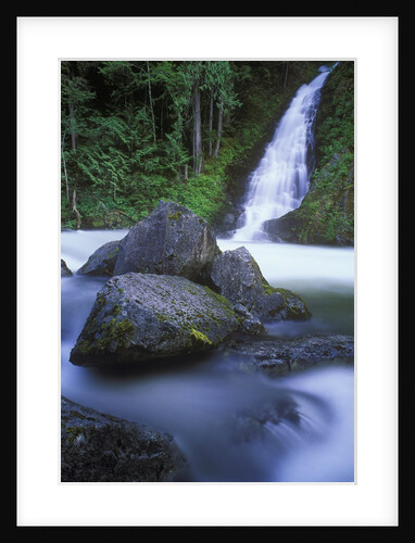 Waterfall into Skagit River, British Columbia, Canada. by Anonymous