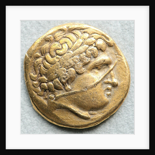 Gold coin with head of Apollo by Anonymous