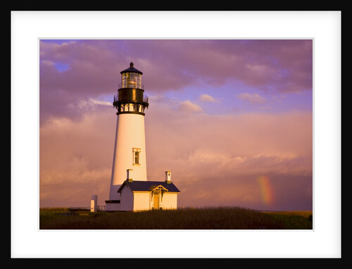 Sunrise at Yaquina Head lighthouse, Oregon by Anonymous