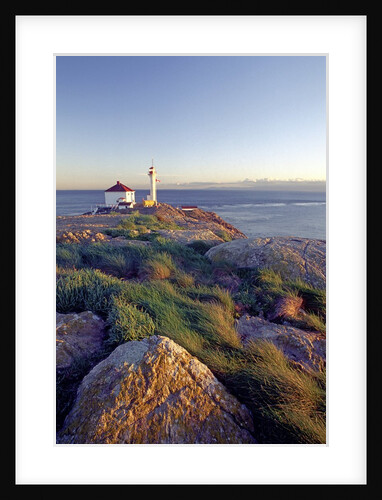 Trial Island Lighthouse with the Strait of Juan De Fuca in Background, Victoria, British Columbia, Canada. by Anonymous