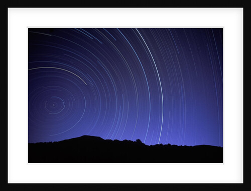 Star Trails Over Mountain Range in Utah by Anonymous