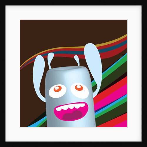 Excited robot by Anonymous