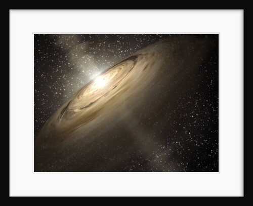 Artist's rendering of a solar system by Anonymous