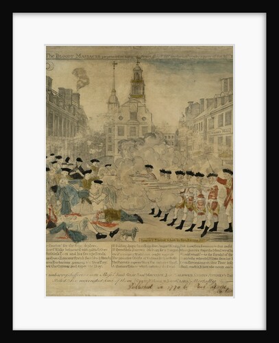 The Boston Massacre Engraving by Paul Revere