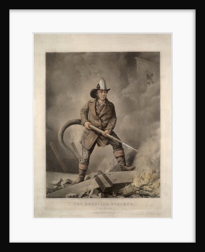 The American Fireman: Facing the Enemy by Currier & Ives