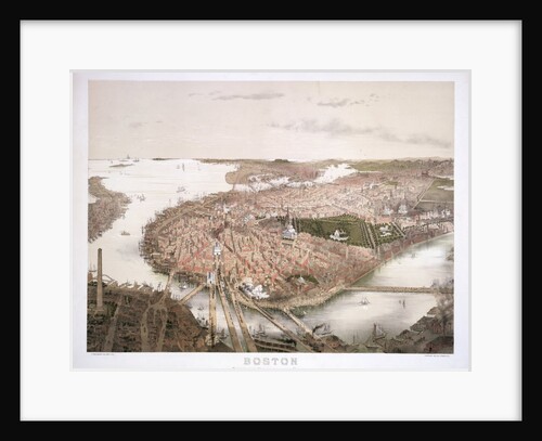 Boston - Bird's Eye View from the North by Anonymous