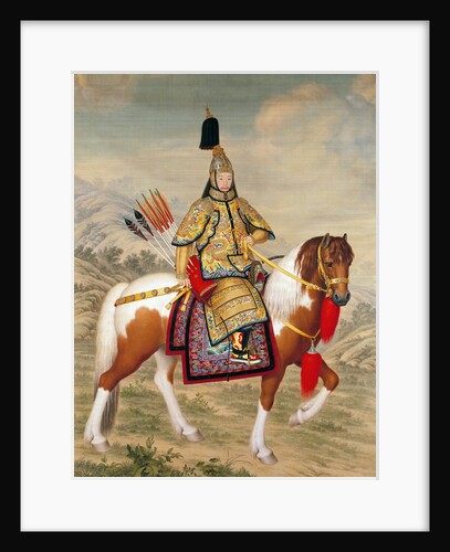 The Qianlong Emperor in Ceremonial Armour on Horseback by Giuseppe Castiglione