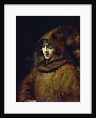 Portrait of His Son Titus, Dressed as a Monk by Rembrandt van Rijn