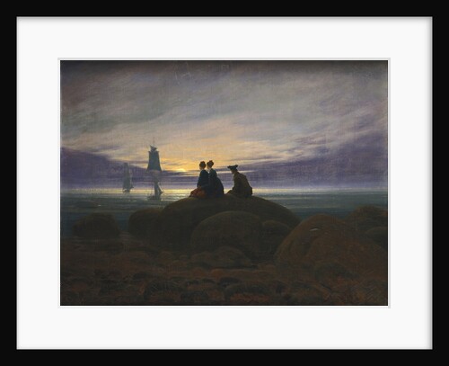 Moonrise over the Sea by Caspar David Friedrich
