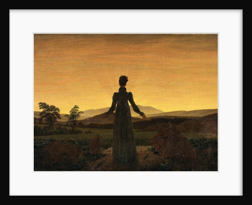 A Woman at Sunset or Sunrise by Caspar David Friedrich