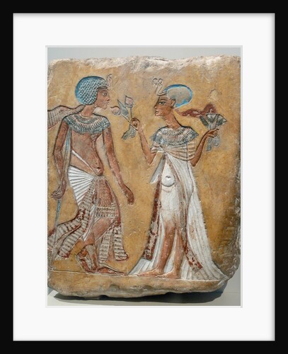 Armana style relief of a royal couple by Anonymous