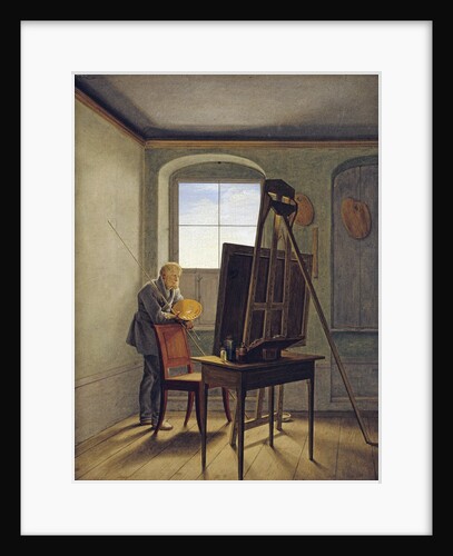 Caspar David Friedrich in His Studio by Georg Friedrich Kersting