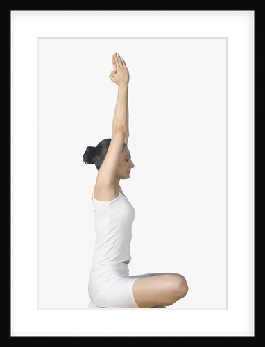 Woman practicing yoga by Anonymous