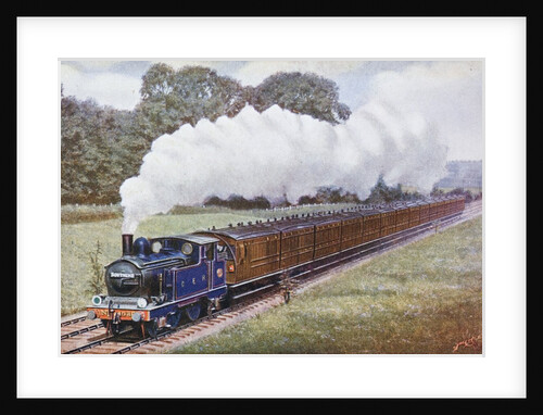 Tank locomotive pulling a Great Eastern Railway train by Anonymous
