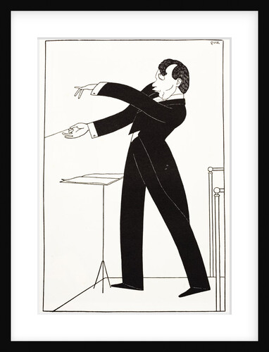 Caricature of Conductor Serge Koussevitzky by Anonymous