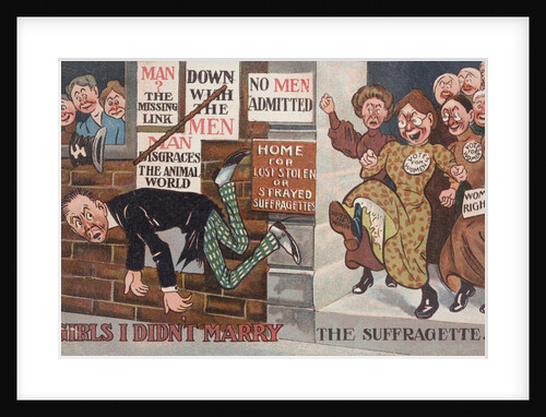 Anti-suffragette postcard by Anonymous