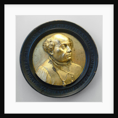 Gilt cast bronze effigy of Paracelsus by Anonymous