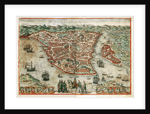 Map of Byzantium and Constantinople by Anonymous