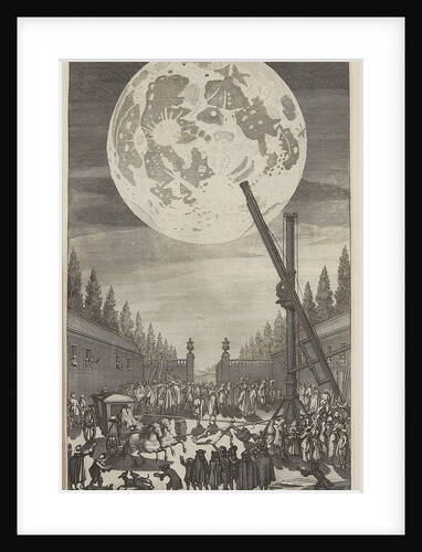 Etching of lunar disk by Jan Goeree