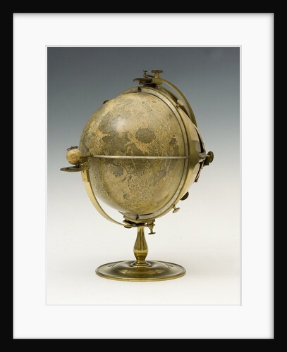 Rare lunar globe by Anonymous