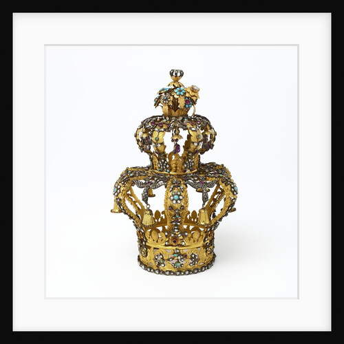 Gold and silver Torah crown by Anonymous