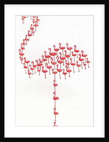 Nonconformist blue flamingo by Anonymous