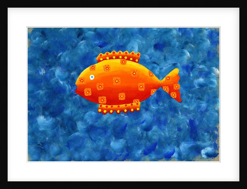 Spotted colorful fish by Anonymous