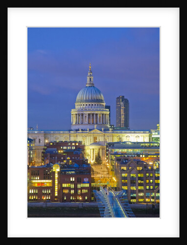 St Paul's Cathedral at night, London by Anonymous