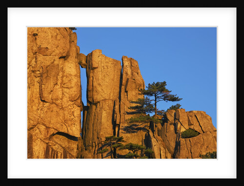 Rock formations in the Yellow Mountains in China by Anonymous