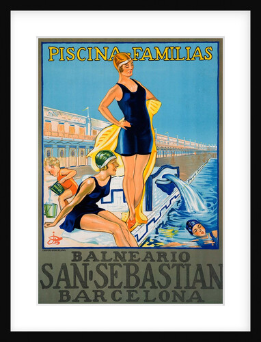Balneario San Sebastian Barcelona poster by Anonymous