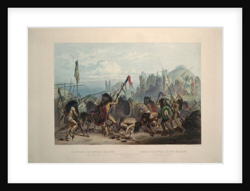 Bison dance of the Mandan Indians by Karl Bodmer