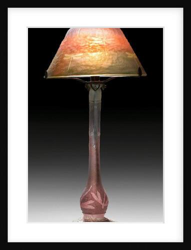 Art Nouveau glass lamp by Anonymous