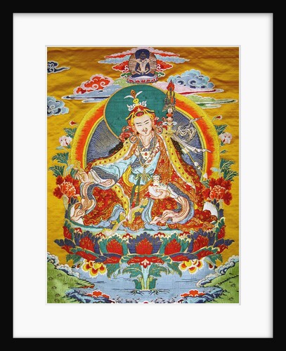 Tibetan embroidered scroll by Anonymous