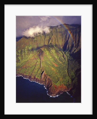 Aerial view of Na Pali coast by Anonymous