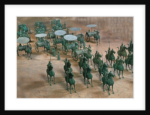 Eastern Han Dynasty bronze cavalry and chariots by Anonymous