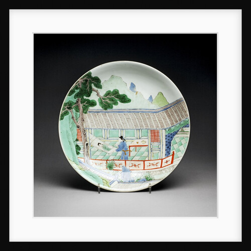 Qing Dynasty porcelain plate by Anonymous