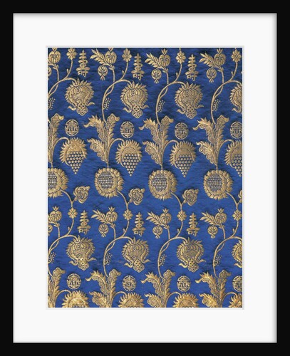Detail of silk brocade by Anonymous
