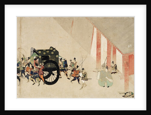 Emperor Nijo escaping from the Imperial Palace by Anonymous