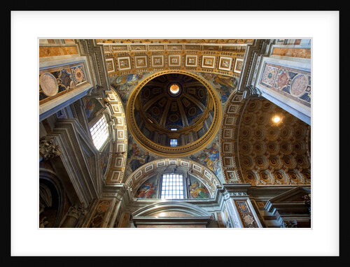 Ceiling of the dome in St. Peter's Basilica by Anonymous