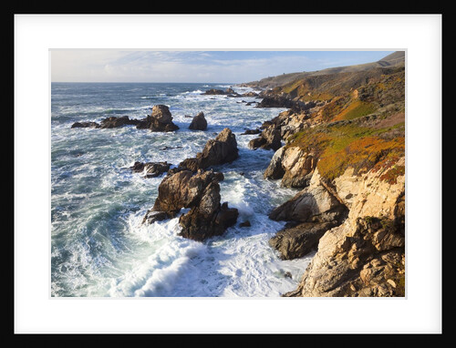 Natural rock arch in surf at Garrapata State Park by Anonymous