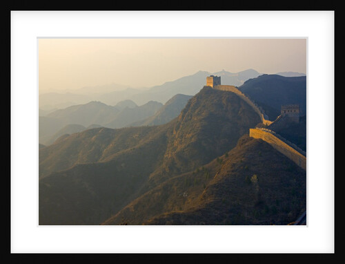 Great Wall winding in the mountain at sunset, Jinshanling, Hebei, China by Anonymous